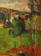 View of Pont-Aven from Lezaven, Paul Gauguin